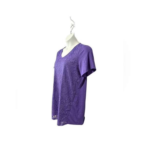 Penningtons, Plus Size Purple Curve Tee, Size X - Picture 5 of 8